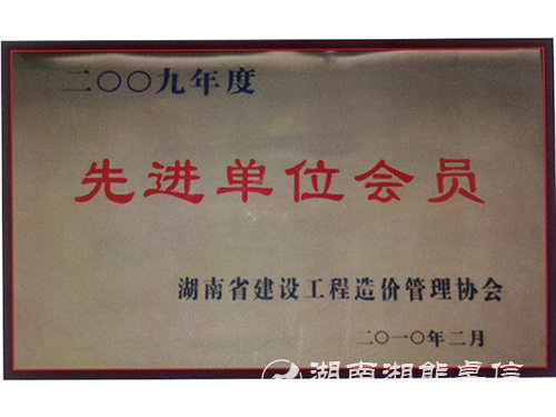 2009年先进单位（工程）